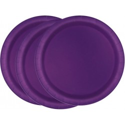 Platos de color violeta oscuro