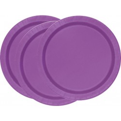 Platos de color violeta
