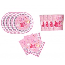 Mini pack Ropa de bebe rosa para 8