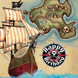 Platos de Mapa del pirata