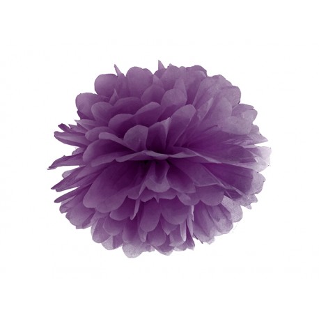Pompón de color violeta fuerte (35 cm)