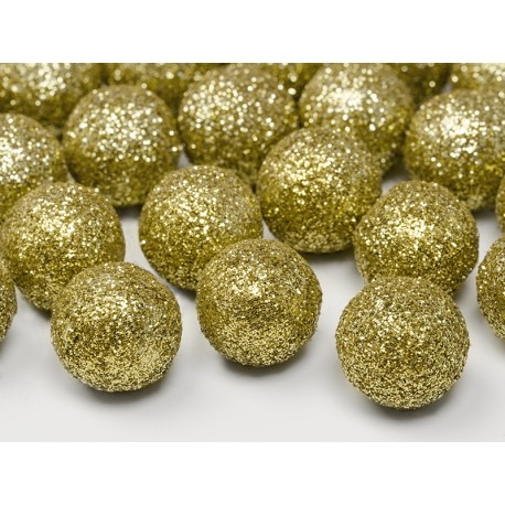 Bolas para mesa de color dorado